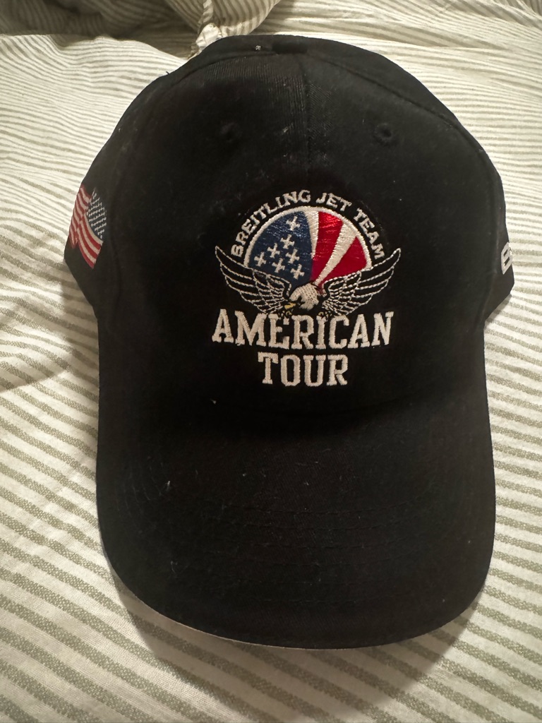 Breitling Black And White Baseball Cap